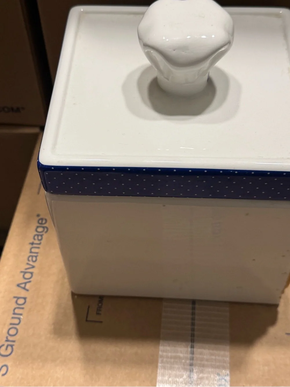 The Pillsbury Doughboy ceramic cookie canister jar tea time